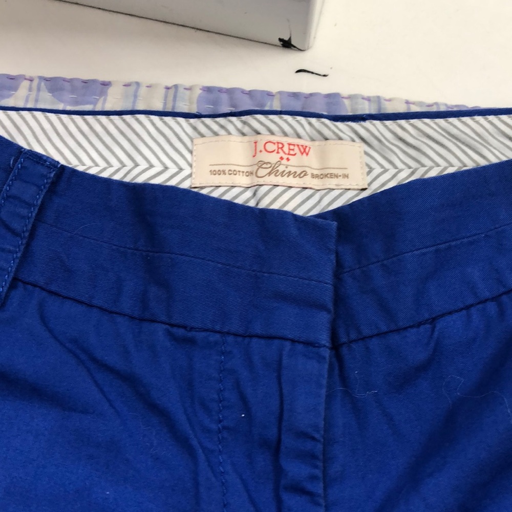 J crew royal blue chino shorts - 00
